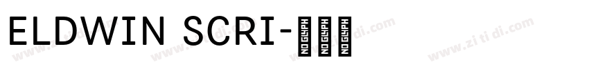 Eldwin Scri字体转换